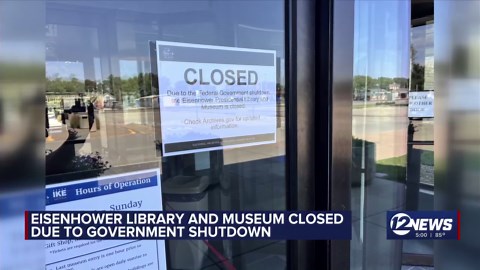 Eisenhower Presidential Library closed amid shutdown