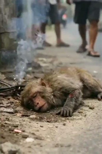 💔 Open Wires Are Killing Animals | Monkey Rescue 💔🐒#ai #save #animalrescue #shorts
