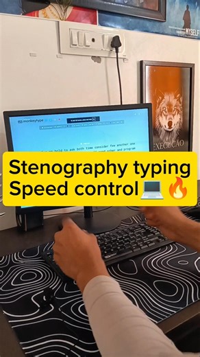 Stenography Typing Practice💻| Speed Control Drill🔥