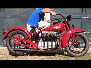 1931 Henderson KJ Motorcycle Start Up