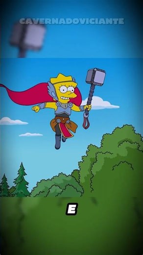 LISA SIMPSON É A NOVA THOR? 🔨😱 OS SIMPSONS PREVIRAM ISSO! 🌩️#simpsons