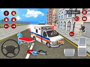 Mobil Ambulance Panjang Membawa Korban Kecelaka'an - Mobil Balap Simulator Android Gameplay