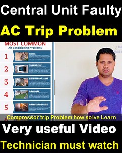 4.6K views · 196 reactions | 3 phase ac not cooling check found trip MCB Why how many reason how faults checking what is problem very useful information new technician must watch this video | ASR Service Center | Facebook