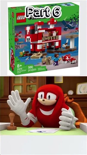 Part 6, Knuckles approves Lego Minecraft sets. #sonic #lego #minecraft #trending #fyp #memes #funny