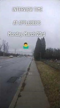 interview at Applebee's.