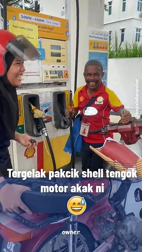 187K views · 4.6K reactions | Tergelak pakcik shell tengok motor akak ni | Kepala Berputar | Facebook