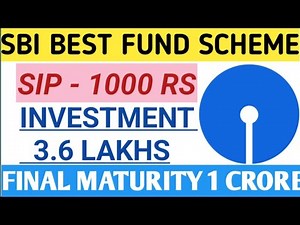 Sbi Best Sip Plan 2025|Monthly 1000 rs Investment|Final Maturity 1 Crore|SBI mutual Fund Scheme