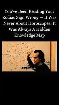 You've been reading your zodiac wrong — it was always a hidden knowledge map. 🌟 #AncientKnowledge