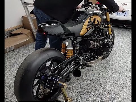 BMW R NineT Zard Exhaust Titanium Sound Retro Racing Track Bike Custom Modified