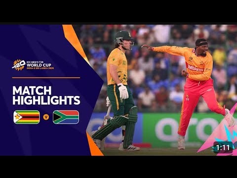 South Africa vs Zimbabwe | Super 8 | T20 World Cup highlights 2026 | #cricket #t20worldcup2026