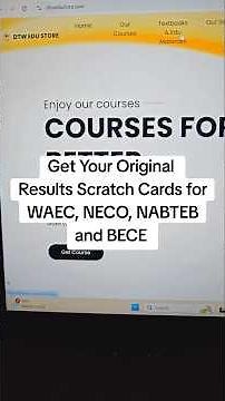 Get Your Original Results Scratch Cards for WAEC, NECO, NABTEB and BECE