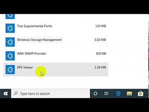 How to open xps file in windows 10