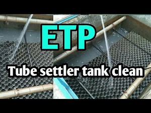 ETP Tube settler tank clean