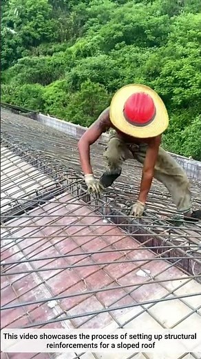 Steel Rebar Installation on Roof