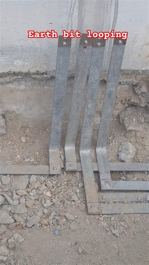GI Earth bit connection 4 nos in solar ABCD and inverter #electrical #solar #work