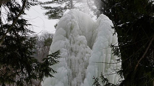 ‘Ice volcano’ erupts in upstate NY. See the winter spectacle on video