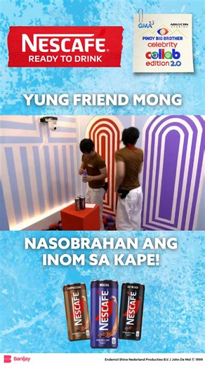 Over sa coffee, over sa gulatan at recharge! ⚡️😱Get back, get up with #NescafeReadyToDrink! #PBBCollab2point0 #Nescafe #GetBackGetUp #GisinginAngMundo | Pinoy Big Brother ABS-CBN