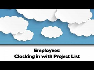 Demo Employee Clocking in with Project/Work Code List on Reader