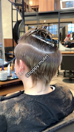 Choppy textured mullet ✨ colour not by me. disclaimer *video only part of the haircut* #lulurichards #hairtok #althairstylist #mullet #fyp