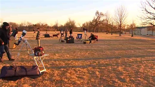 🌙✨ The Astronomy Club of Tulsa welcomed the community to Public Astronomy Night at Case Community Center in Sand Springs, offering a closer look at the moon and stars. Read more >>> https://fox23.info/4rODiMd | FOX23 News