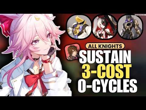 The REAL Anniversary DPS? Evanescia 3-Cost 0 cycles ALL Knights with Gallagher