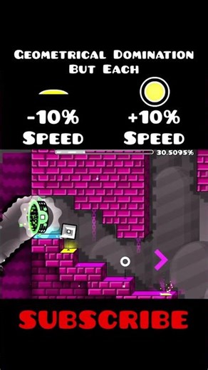 Geometrical Dominator, but the Speed Changes?! #geometrydash #gd