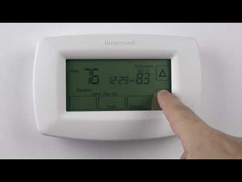 How to use and program schedules for the RTH7600D thermostat - Resideo