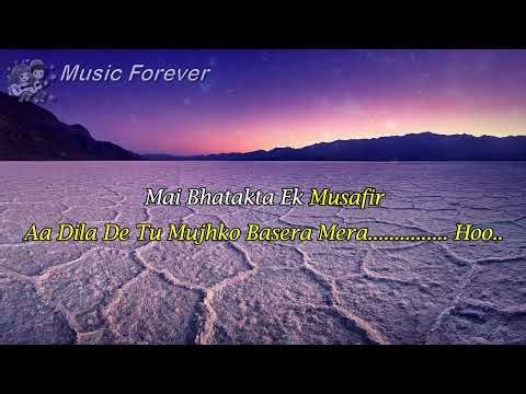 Musafir - Atif Aslam & Palak Muchhal Karaoke with Lyrics