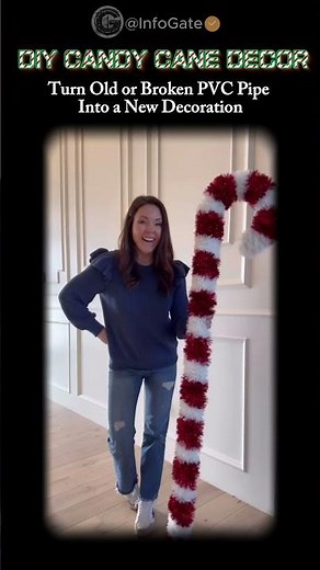 This PVC Candy Cane DIY Is Taking Over Christmas!