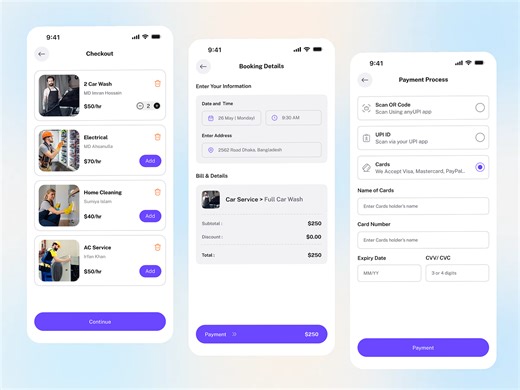 Home Service mobile app