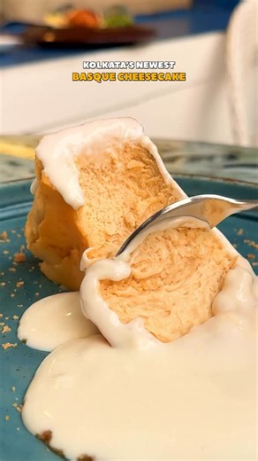 Subinoy & Radhashree || Kolkata Blogger on Instagram: "✨Kolkata’s Newest, Nolen Gurer Basque Cheesecake… On our Monthly ritual to visit @outnbeyondbyinsideout , this time we didn’t expect to get surprised at all but got a banger! As you all know about their Amazing ambience,Great Food & Nice hospitality, but you should also know that they think about their customer every day & find out ways to make them more & more. So this time for Winter Specials they have introduced • Nolen Gur Basque Cheesec