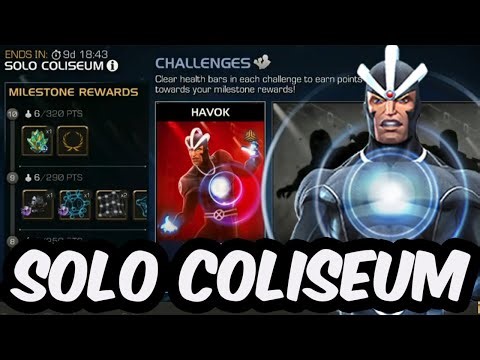 Solo Coliseum Havok First Look & Testing - Waiting Room & Chill - Marvel Contest of Champions