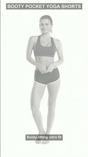 Booty Pocket Yoga Shorts 🍑 Retro Booty-Lifting Fit #Shorts
