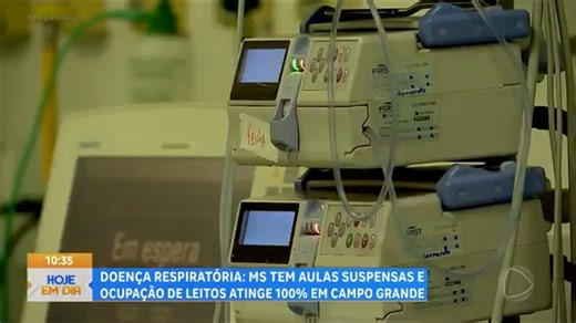 9.8K views · 163 reactions | Mato Grosso do Sul está em alerta devido ao aumento nos casos de síndrome respiratória aguda grave. Em Campo Grande, os leitos de UTI estão com 100% de ocupação, e a busca por atendimento nas unidades de saúde aumentou mais de 100% nas últimas semanas. Em Corumbá, as autoridades suspenderam as aulas até a próxima semana após quase 200 registros da doença e nove mortes na última semana #HojeEmDia | Programa Hoje em Dia | Facebook