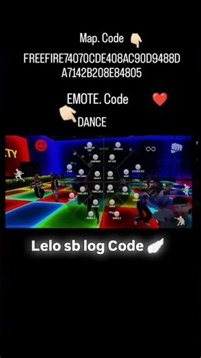 #freefire dance new map code