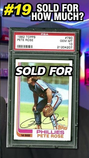 1982 Topps Pete Rose #780 graded PSA 10