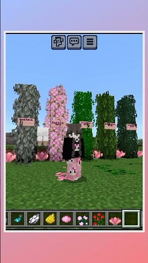 bushy leaves addon 1.21+ #shorts#shortsfeed #minecraftaddon #foryou #bedrock