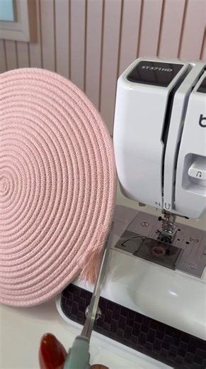 Sousplat com corda - Cestaria DIY - faça você mesmo - Costura criativa