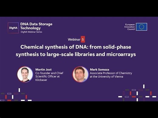 Chemical synthesis of DNA: from solid-phase to large-scale synthesis of DNA libraries microarrays | DISCO - DNA Infrastructure for Storage and COmputation
