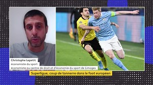 ⚽️ "La #SuperLeague est un projet commercial et marketing, avant d’être un projet purement sportif." Douze grands clubs européens ont annoncé la création d'une Super Ligue concurrente de la Ligue des champions. 📺 #Canal27 #Le23H | Franceinfo