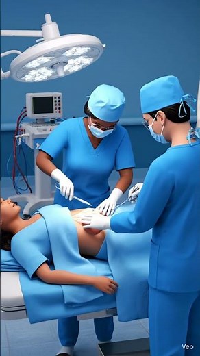 How a C-section is performed? # viral video# C-section delivery