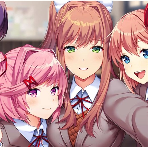 Just Monika #fypシ゚viral #lyrics#song#ddlc #gachalife | Doki Doki Literature Club Song