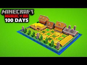 I Survived 100 Days in a SUPERFLAT WORLD in Hardcore Minecraft