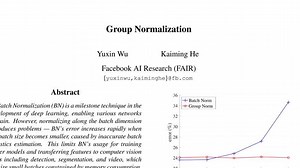 AI经典论文解读8 Group Normalization