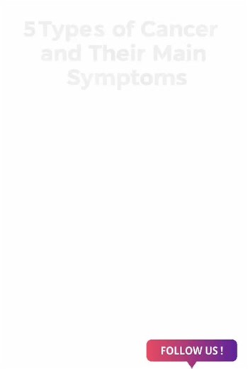 5 Common Types of Cancer and Their Symptoms