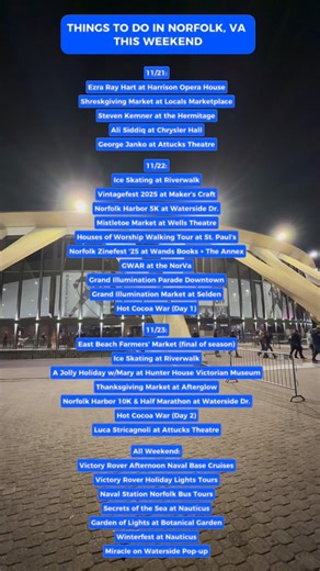 2.9K views · 88 reactions | Check out these events in Norfolk, VA! | VisitNorfolk | Facebook