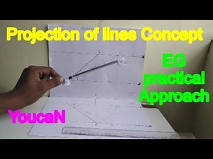 Engineering Graphics _ Projection of lines #eg YoucaN