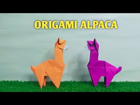 EASY ORIGAMI ALPACA/How To Make Origami Alpaca