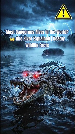 Most Dangerous River in the World? 😨 Nile River Explained | Deadly Wildlife Facts