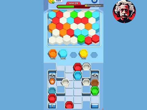 Hexa Fall Color Sort Level 29 hard level Walkthrough Solution